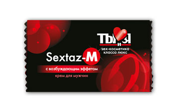 Возбуждающий крем Sextaz-M для мужчин в одноразовой упаковке - 1,5 гр. - Биоритм - купить с доставкой в Волгодонске