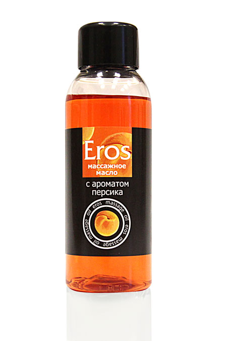 Массажное масло Eros exotic с ароматом персика - 50 мл. - Биоритм - купить с доставкой в Волгодонске