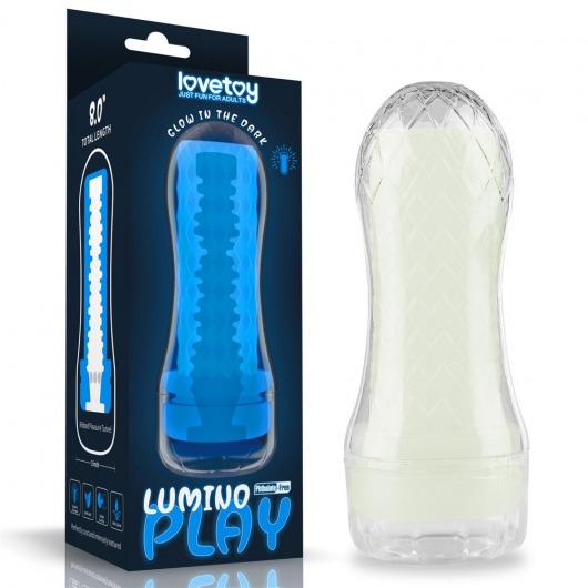 Светящийся в темноте мастурбатор Lumino Play Masturbator Ribbed - Lovetoy - в Волгодонске купить с доставкой