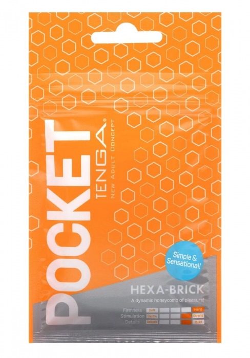 Карманный мастурбатор HEXA-BRICK - Tenga - в Волгодонске купить с доставкой