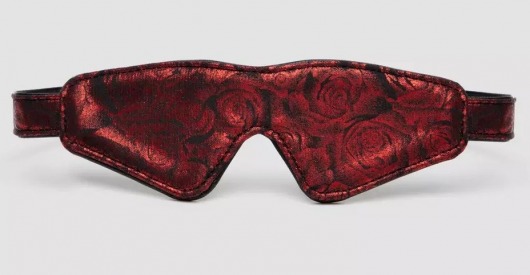 Двусторонняя красно-черная маска на глаза Reversible Faux Leather Blindfold - Fifty Shades of Grey - купить с доставкой в Волгодонске