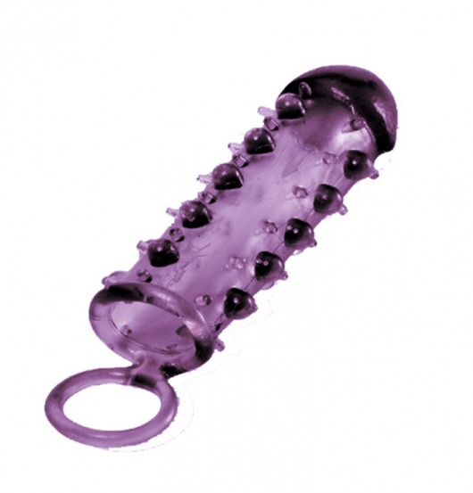 Закрытая фиолетовая насадка с пупырышками SAMURAI PENIS SLEEVE PURPLE - 14,5 см. - NMC - в Волгодонске купить с доставкой