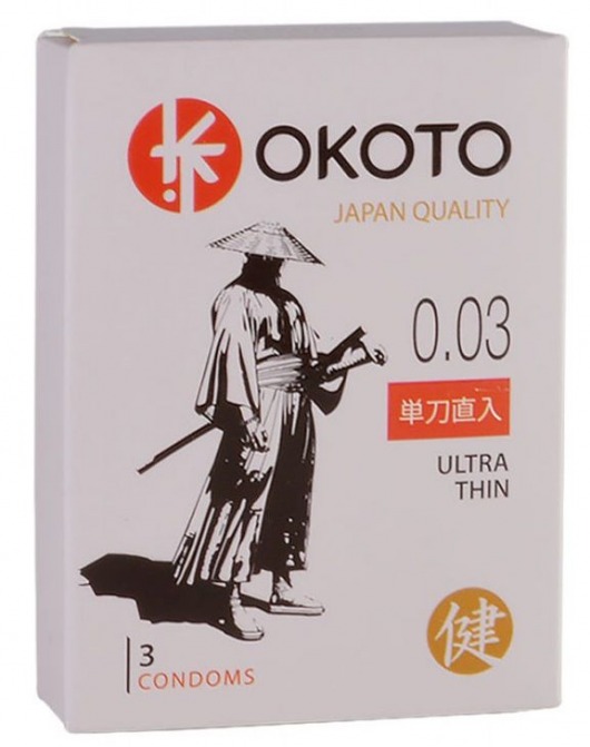 Ультратонкие презервативы OKOTO Ultra Thin - 3 шт. - Sitabella - купить с доставкой в Волгодонске