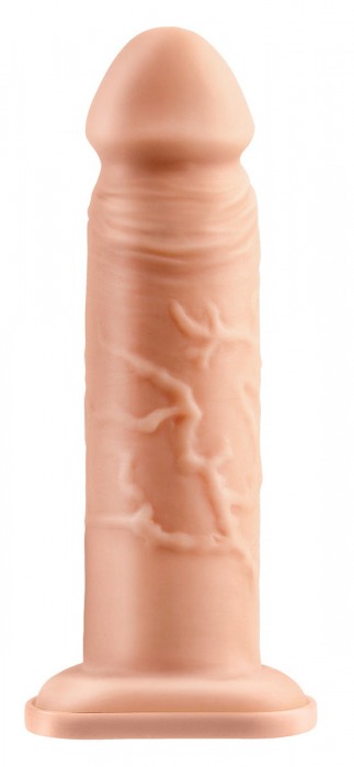 Телесный реалистичный фаллоимитатор с полостью Silicone Hollow Extension - 20 см. - Pipedream - купить с доставкой в Волгодонске