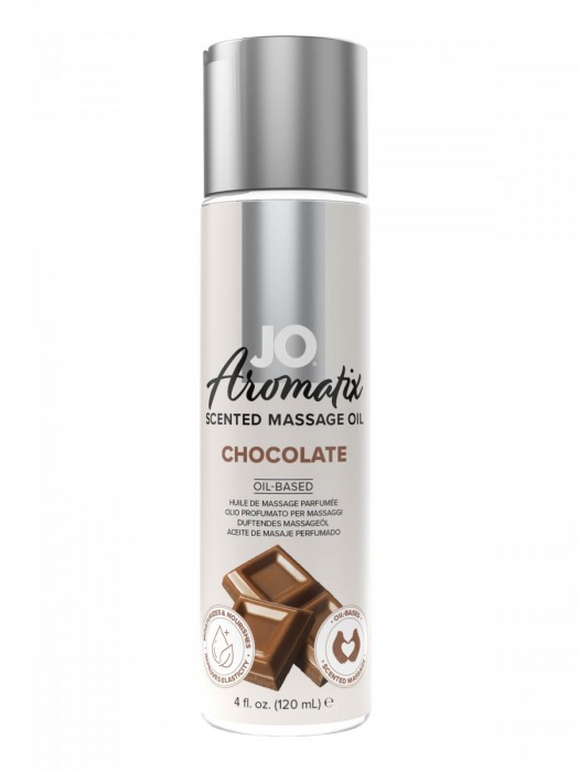 Массажное масло JO Aromatix Massage Oil Chocolate с ароматом шоколада - 120 мл. - System JO - купить с доставкой в Волгодонске