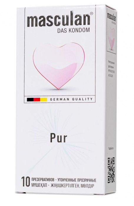 Супертонкие презервативы Masculan Pur - 10 шт. - Masculan - купить с доставкой в Волгодонске