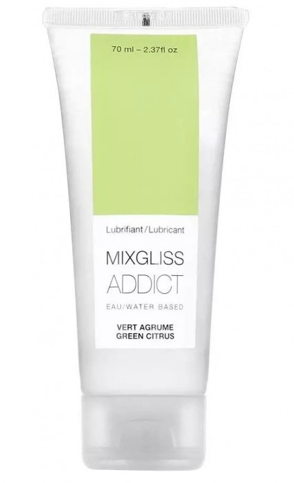 Смазка на водной основе Mixgliss Addict с ароматом цитруса - 70 мл. - Mixgliss - купить с доставкой в Волгодонске
