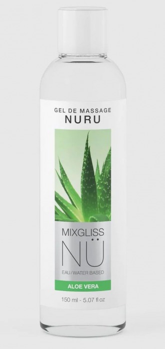 Массажный гель на водной основе Mixgliss NU Aloe Vera - 150 мл. - Mixgliss - купить с доставкой в Волгодонске