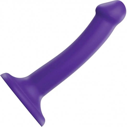 Фиолетовый фаллоимитатор-насадка Strap-On-Me Dildo Dual Density size S - 17 см. - Strap-on-me - купить с доставкой в Волгодонске
