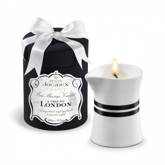 Массажное масло в виде большой свечи Petits Joujoux London с ароматом ревеня, амбры и чёрной смородины - MyStim - купить с доставкой в Волгодонске
