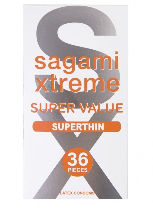 Ультратонкие презервативы Sagami Xtreme Superthin - 36 шт. - Sagami - купить с доставкой в Волгодонске