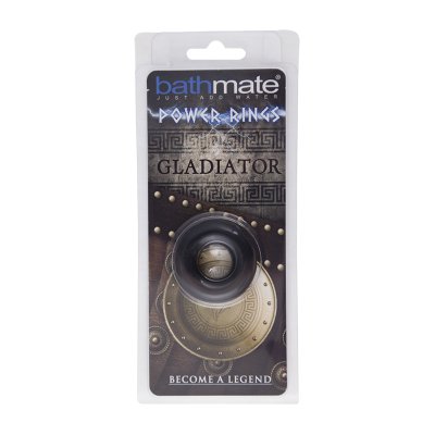 Чёрное эрекционное кольцо Gladiator - Bathmate - в Волгодонске купить с доставкой