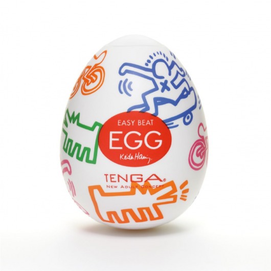 Мастурбатор-яйцо Keith Haring EGG STREET - Tenga - в Волгодонске купить с доставкой
