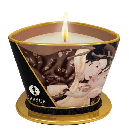 Массажная свеча Intoxicatin Chocolate с ароматом шоколада - 170 мл. - Shunga - купить с доставкой в Волгодонске