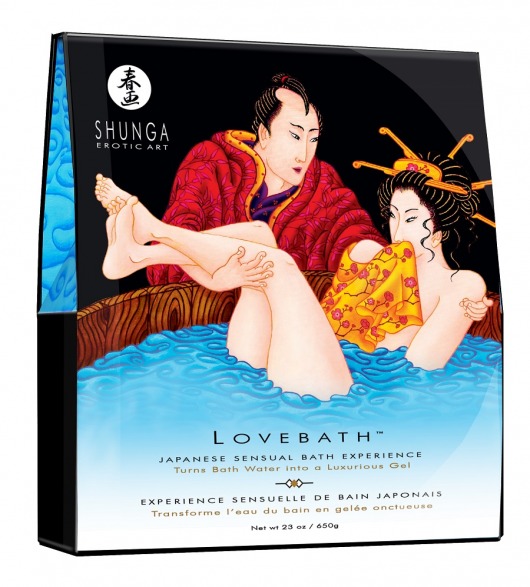 Соль для ванны Lovebath Ocean temptation, превращающая воду в гель - 650 гр. - Shunga - купить с доставкой в Волгодонске