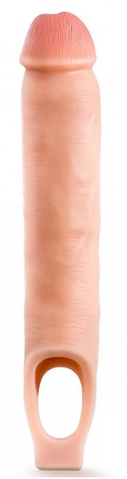 Телесная насадка-удлинитель 11.5 Inch Silicone Cock Sheath Penis Extender - 29,2 см. - Blush Novelties - в Волгодонске купить с доставкой