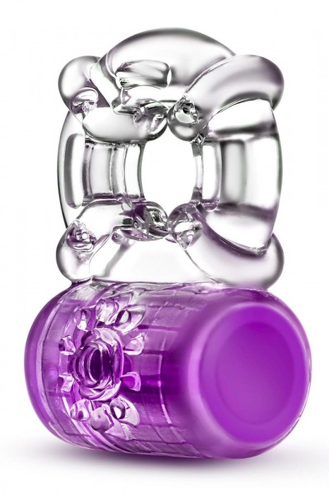 Фиолетовое эрекционное виброкольцо Pleaser Rechargeable C-Ring - Blush Novelties - в Волгодонске купить с доставкой