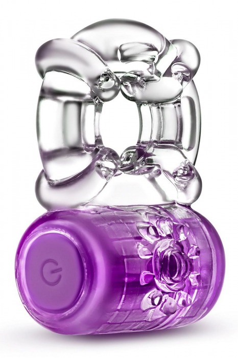 Фиолетовое эрекционное виброкольцо One Night Stand Vibrating C-Ring - Blush Novelties - в Волгодонске купить с доставкой