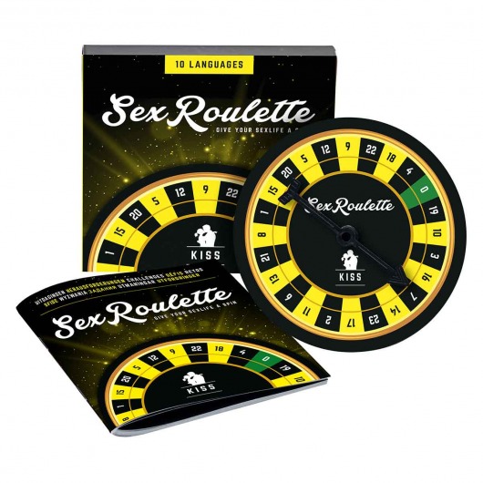 Настольная игра-рулетка Sex Roulette Kiss - Tease&Please - купить с доставкой в Волгодонске