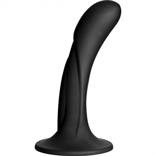 Черная изогнутая насадка Vac-U-Lock G-Spot - 16,5 см. - Doc Johnson - купить с доставкой в Волгодонске
