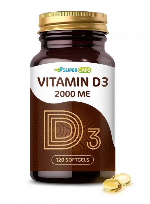 Пищевая добавка SuperCaps VITAMIN D3 2000 ME - 120 капсул - SuperCaps - купить с доставкой в Волгодонске