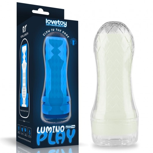 Светящийся в темноте мастурбатор Lumino Play Masturbator Pocketed - Lovetoy - в Волгодонске купить с доставкой