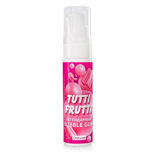 Интимный гель на водной основе Tutti-Frutti Bubble Gum - 30 гр. - Биоритм - купить с доставкой в Волгодонске