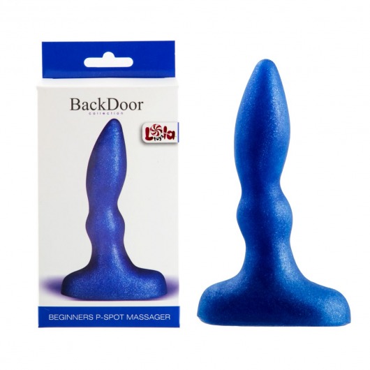 Синий анальный стимулятор Beginners p-spot massager - 11 см. - Lola Games - в Волгодонске купить с доставкой