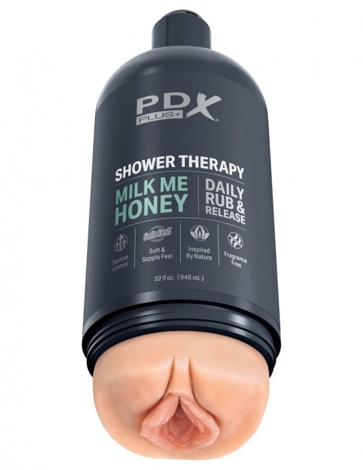 Телесный мастурбатор-вагина Shower Therapy Milk Me Honey - Pipedream - в Волгодонске купить с доставкой