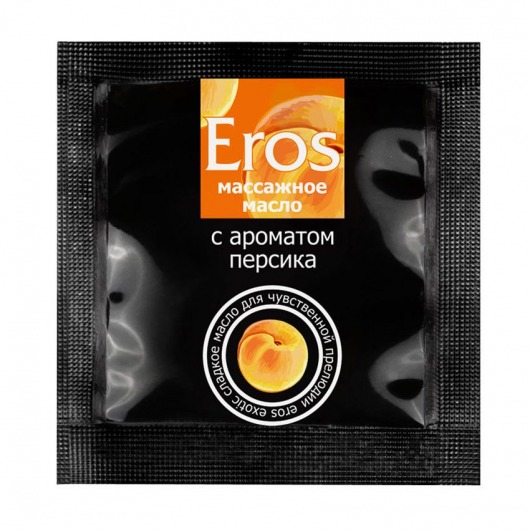 Саше массажного масла Eros exotic с ароматом персика - 4 гр. - Биоритм - купить с доставкой в Волгодонске