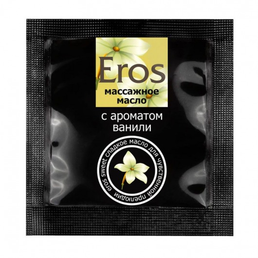 Саше массажного масла Eros sweet c ароматом ванили - 4 гр. - Биоритм - купить с доставкой в Волгодонске