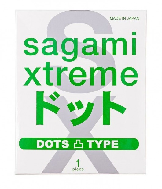 Презерватив Sagami Xtreme Type-E с точками - 1 шт. - Sagami - купить с доставкой в Волгодонске