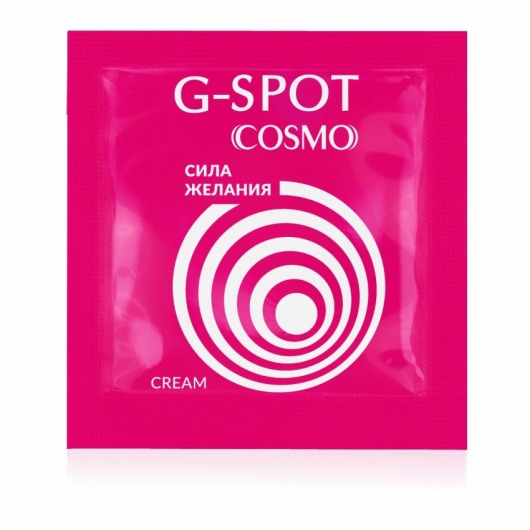 Стимулирующий интимный крем для женщин Cosmo G-spot - 2 гр. - Биоритм - купить с доставкой в Волгодонске