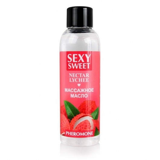 Массажное масло Sexy Sweet Nectar Lychee с феромонами и ароматом личи - 75 мл. - Биоритм - купить с доставкой в Волгодонске
