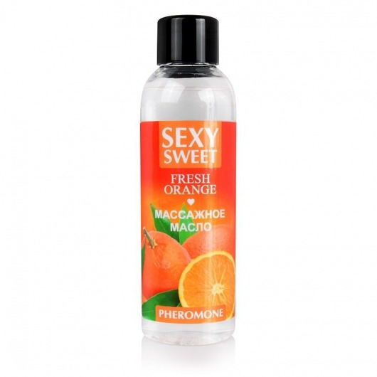 Массажное масло Sexy Sweet Fresh Orange с ароматом апельсина и феромонами - 75 мл. - Биоритм - купить с доставкой в Волгодонске