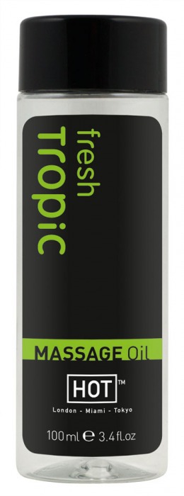 Массажное масло для тела Tropic Fresh - 100 мл. - HOT - купить с доставкой в Волгодонске