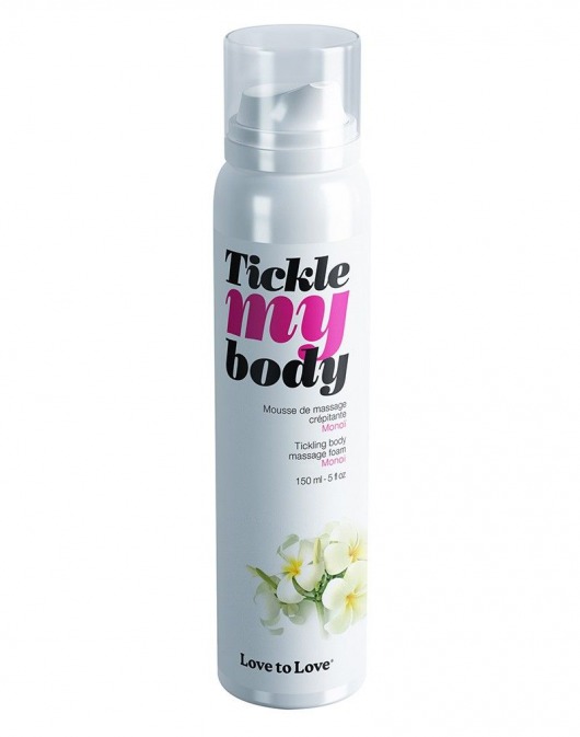 Массажная хрустящая пенка Tickle My Body Monoi с ароматом моной - 150 мл. - Love to Love - купить с доставкой в Волгодонске