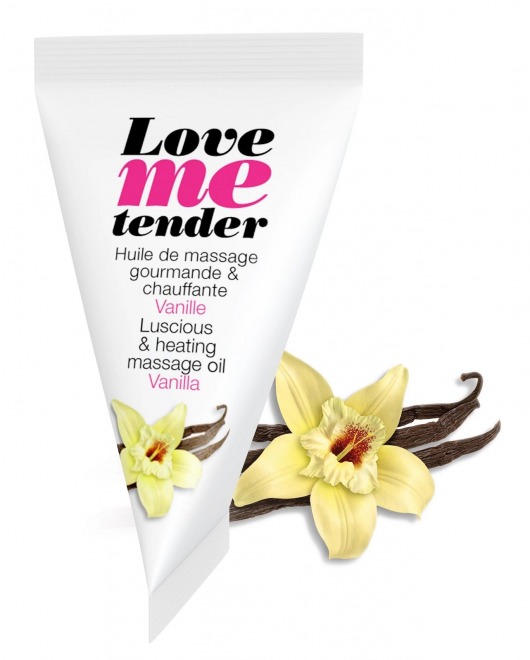 Съедобное согревающее массажное масло Love Me Tender Vanilla с ароматом ванили - 10 мл. - Love to Love - купить с доставкой в Волгодонске