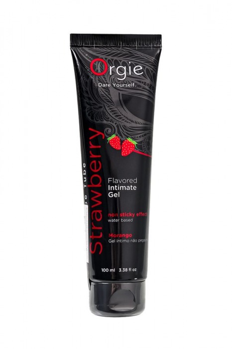 Интимный гель на водной основе Lube Tube Strawberry с клубничным вкусом - 100 мл. - ORGIE - купить с доставкой в Волгодонске
