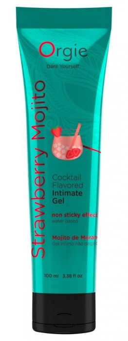 Съедобный интимный гель Orgie Lube Tube Cocktail Strawberry Mojito - 100 мл. - ORGIE - купить с доставкой в Волгодонске