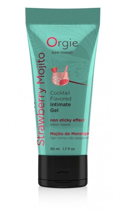 Съедобный интимный гель Orgie Lube Tube Cocktail Strawberry Mojito - 50 мл. - ORGIE - купить с доставкой в Волгодонске