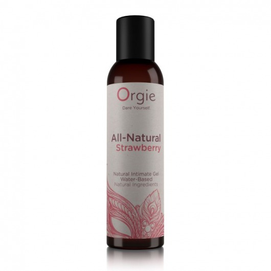Интимный гель на водной основе All-Natural Strawberry с ароматом клубники - 150 мл. - ORGIE - купить с доставкой в Волгодонске