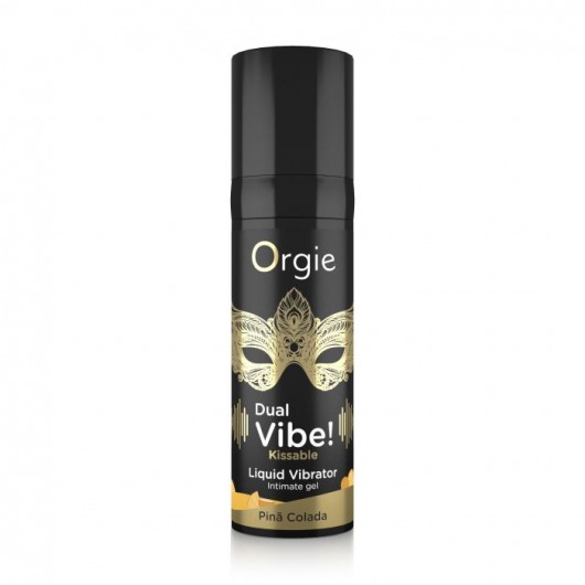 Съедобный гель Dual Vibe Pina Colada с эффектом вибрации и вкусом коктейля пина колада - 15 мл. - ORGIE - купить с доставкой в Волгодонске