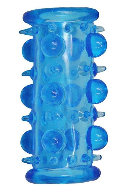 Голубая насадка с шипами и шишечками LUST CLUSTER - Dream Toys - в Волгодонске купить с доставкой
