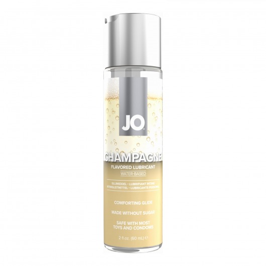 Лубрикант на водной основе JO H2O Champagne Flavored Lubricant с ароматом шампанского - 60 мл. - System JO - купить с доставкой в Волгодонске