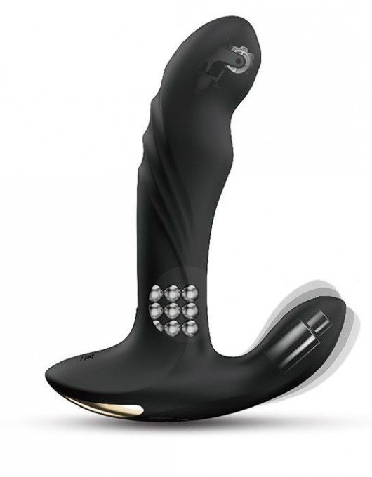 Черный вибромассажер простаты Multi P-Joy с 3 моторами - Dorcel - в Волгодонске купить с доставкой