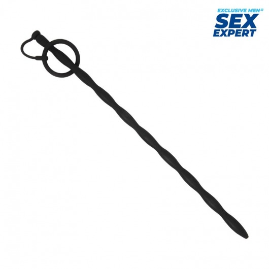 Черный стимулятор уретры Sex Expert - Sex Expert - купить с доставкой в Волгодонске