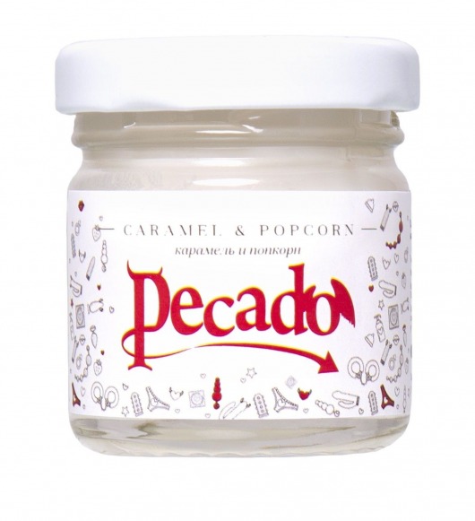 Массажная свеча Caramel   Popcorn - 35 мл. - Pecado - купить с доставкой в Волгодонске