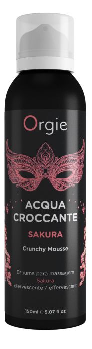 Хрустящая пенка для массажа Orgie Acqua Croccante Sakura с ароматом сакуры - 150 мл. - ORGIE - купить с доставкой в Волгодонске