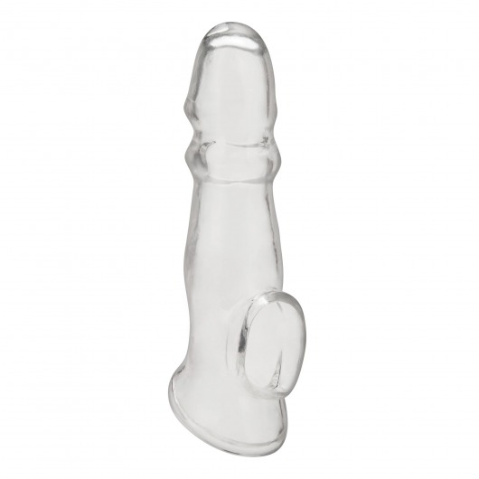 Прозрачная насадка для пениса Girthy Penis Enhancing Sleeve Extension - 17,1 см. - BlueLine - в Волгодонске купить с доставкой